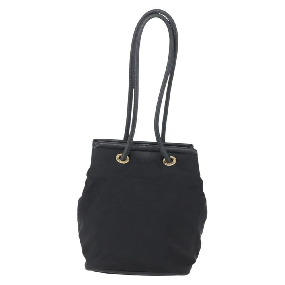 Celine Nylon Shoulder Bag Black